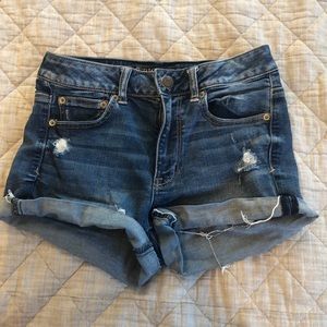 american eagle denim shorts